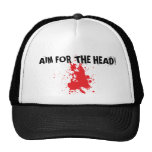 blood trucker hat