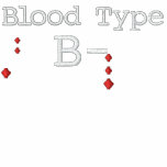 Blood Type B- Embroidered Tee