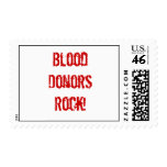 BloodDonorsRock! Postage
