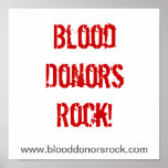 BloodDonorsRock!, www.blooddonorsrock.com posters