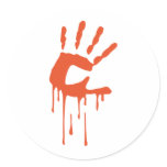 Bloodhand Round Sticker