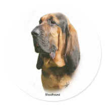 Bloodhound 9Y404D-135 Round Stickers
