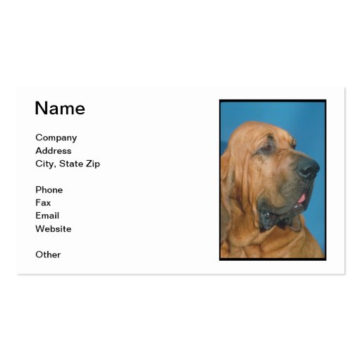 Bloodhound Business Card