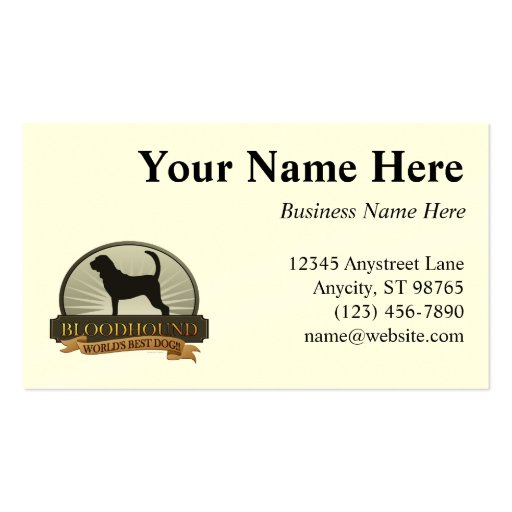 Bloodhound Business Card Template