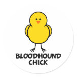 Bloodhound Chick Stickers