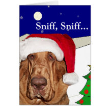 Bloodhound Christmas Card