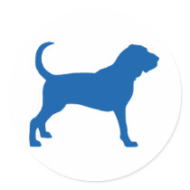 Bloodhound (darker blue) sticker