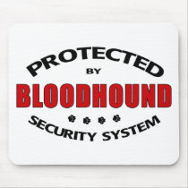Bloodhound Dog Security mousepads