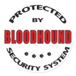 Bloodhound Dog Security Stickers