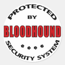 Bloodhound Dog Security stickers