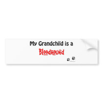 Bloodhound Grandchild Bumper Sticker
