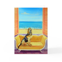 Bloodhound Greeting Cards by Dogartist Bloodhound Greeting Cards