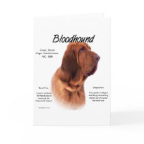 Bloodhound History Design Greeting Card