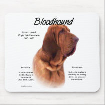 Bloodhound History Design mousepads