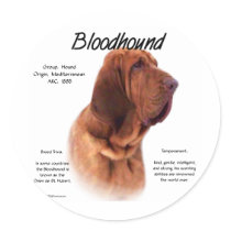 Bloodhound History Design stickers