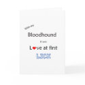 Bloodhound Love at First Lick cards by GreyWolfCreation Bloodhound Love at First Lick cards