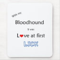 Bloodhound Love at First Lick mousepads