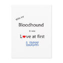 Bloodhound Love at First Lick postcards by GreyWolfCreation Bloodhound Love at First Lick postcards