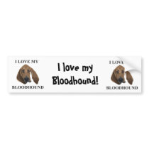 Bloodhound Love bumper stickers by Joee3030 Bloodhound Love bumper stickers
