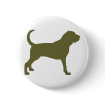 Bloodhound (olive green) buttons by dogsandhorses Bloodhound (olive green) buttons