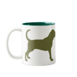 Bloodhound (olive green) mugs