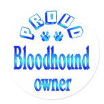 Bloodhound Owner Round Stickers