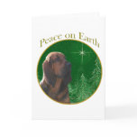 Bloodhound Peace Greeting Cards