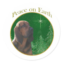 Bloodhound Peace Sticker