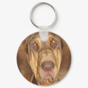 Bloodhound Photograph Keychain by LuraDee Bloodhound Photograph Keychain
