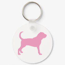 Bloodhound (pink) keychains
