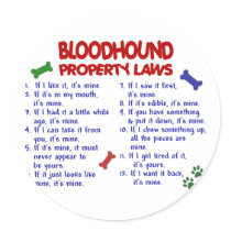 BLOODHOUND Property Laws 2 Sticker