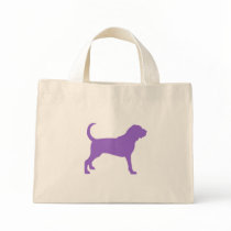 Bloodhound (purple) canvas bag