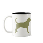 Bloodhound (sage green) mug