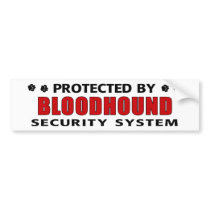 Bloodhound Security bumper stickers by DanesRUs Bloodhound Security bumper stickers