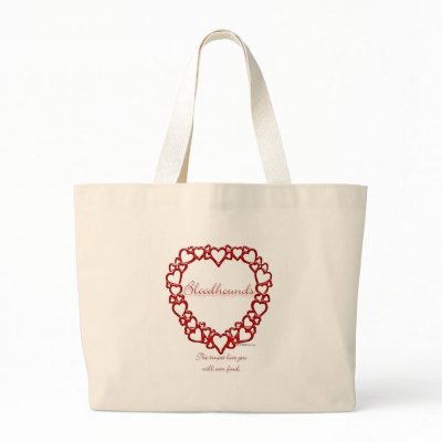 Bloodhound True Love Canvas Bags by GreyWolfCreation