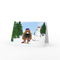 Bloodhound Winter Scene Cards