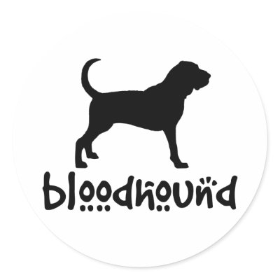 Bloodhound With Cool Text Sticker by dogsandhorses