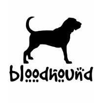 Bloodhound With Cool Text t-shirts