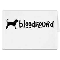Bloodhound With Cool Text (wide) Cards