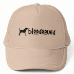 Bloodhound With Cool Text (wide) Mesh Hats