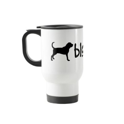 Bloodhound With Cool Text (wide) Coffee Mug by dogsandhorses
