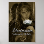 Bloodmaiden (Sepia with White Rose) Poster
