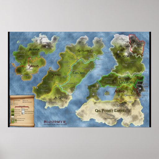 Bloodmyr Map Print