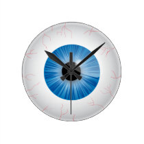Bloodshot Blue Eye Wall Clock wall clocks