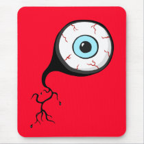 Bloodshot Eye Ball Funny Cartoon mousepad mousepads
