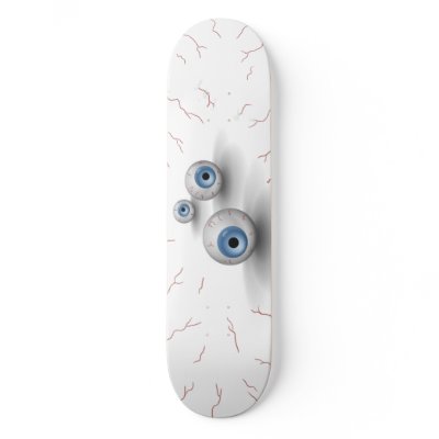 Bloodshot Eyeballs custom skateboard by skategear