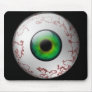 Bloodshot Green Eyeball Mouse Mat
