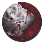 Bloodstained White Rose Stickers
