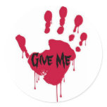 Bloody 5 round sticker