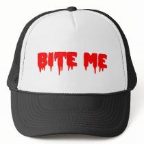Bloody "Bite Me" hats